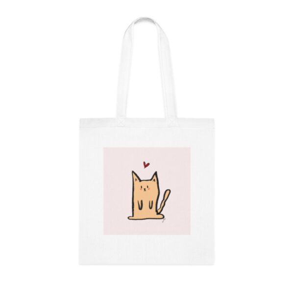 Adorable Minimalist Cat Tote Bag - Charming Lightweight Cotton Shopper