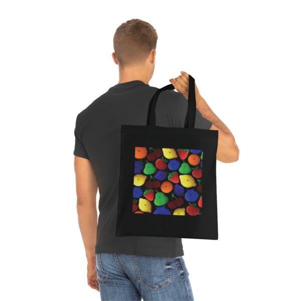 Vibrant Fruit Medley Tote Bag - Playful Orchard Design, Eco-Friendly Cotton Carrier - Image 10