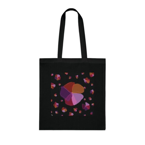 Charming Petal Whirl Tote Bag - Artistic Floral Design, Sustainable Cotton Shopper - Image 6