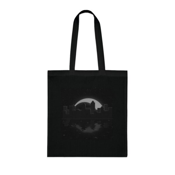 Urban Nightscape Tote Bag - Starlit Skyline, Eco-Friendly Cotton Shopper - Image 6