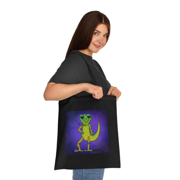 Chill Gecko Tote Bag - Relaxing Reptile Design, Eco-Friendly Cotton - Image 9