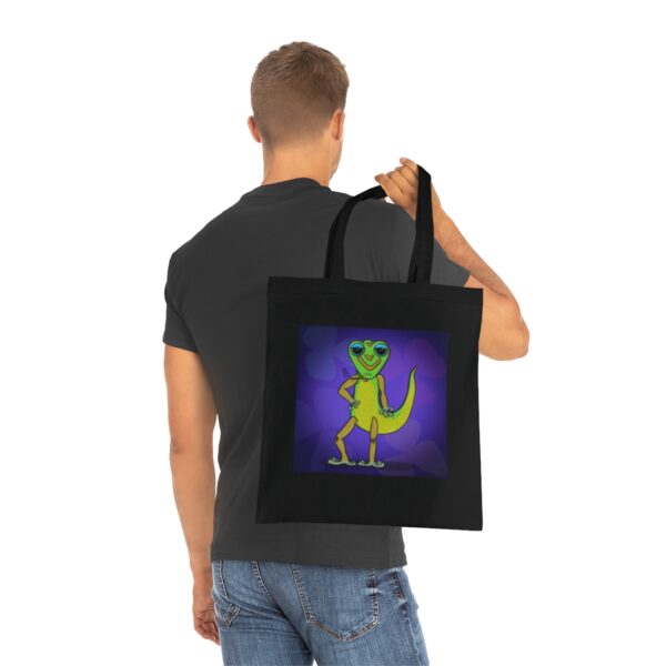 Chill Gecko Tote Bag - Relaxing Reptile Design, Eco-Friendly Cotton - Image 10